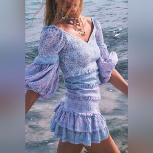 Cottagecore Floral Mini Dress